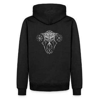 Symbole Viking Celtique - Sweat à capuche Premium bio Homme - noir - Dos - Nico (187cm)