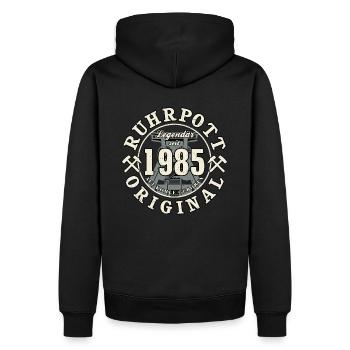 40. Geburtstag 2025 Ruhrpott Original Geschenk - Männer Premium Bio Hoodie - Schwarz - Hinten - Nico (187cm)