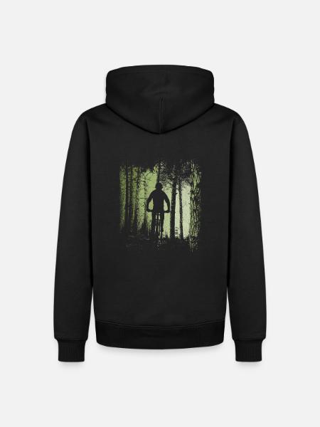 Bicycle Waldweg-Radler Offroad Downhill MTB - Men’s Premium Organic Hoodie - black
