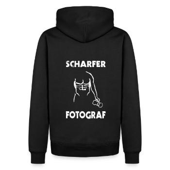 Fotograf Fotografieren Sexy Kamera - Männer Premium Bio Hoodie - Schwarz - Hinten - Nico (187cm)