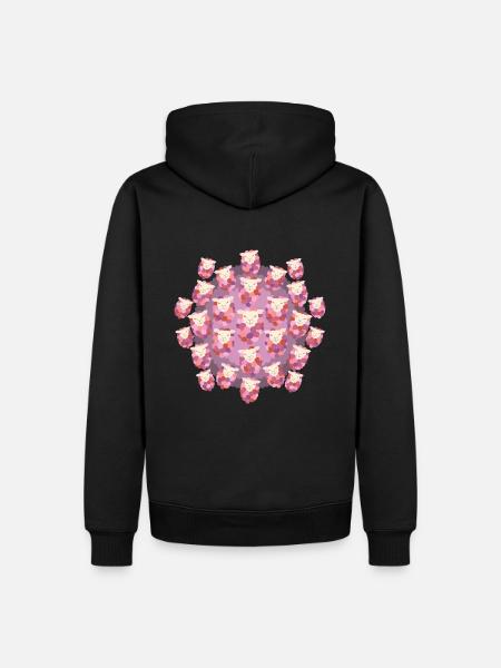 Counting Sheep Warm - Men’s Premium Organic Hoodie - black