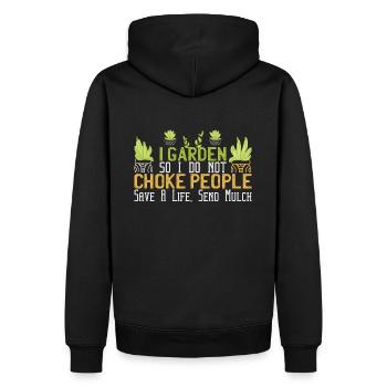 Jardinage Jardinage Jardinage Jardinier Jardinier - Sweat à capuche Premium bio Homme - noir - Dos - Nico (187cm)