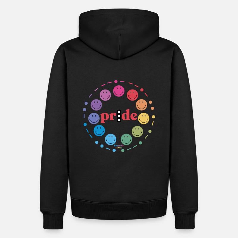 Pride Amsterdam - Männer Premium Bio Hoodie - Schwarz