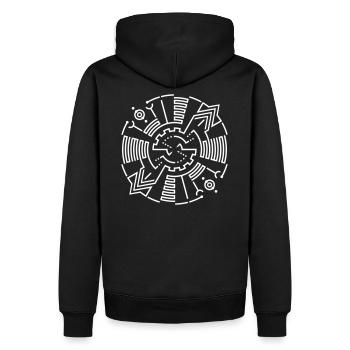 Esprit 23 - Sweat à capuche Premium bio Homme - noir - Dos - Nico (187cm)