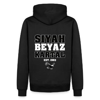 Besiktas futbal T-Shirt - Turc - Sweat à capuche Premium bio Homme - noir - Dos - Nico (187cm)