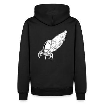 SquidMonsterW - Sweat à capuche Premium bio Homme - noir - Dos - Nico (187cm)