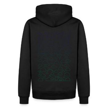 Cloud Surfer Paragliding dark - Männer Premium Bio Hoodie - Schwarz - Hinten - Nico (187cm)