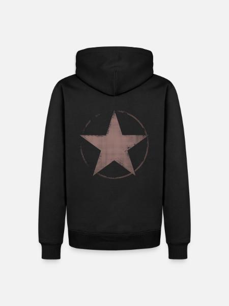 Stern cruch - Männer Premium Bio Hoodie - Schwarz