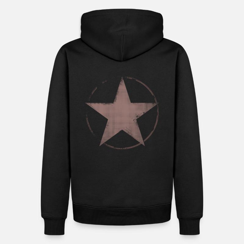 Stern cruch - Männer Premium Bio Hoodie - Schwarz