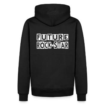 Future Rock Star - Sweat à capuche Premium bio Homme - noir - Dos - Nico (187cm)