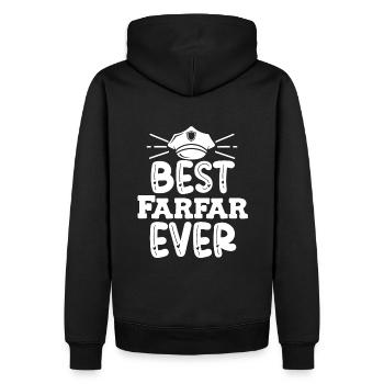 Cadeau pour grand-père Le meilleur grand-père du monde - Sweat à capuche Premium bio Homme - noir - Dos - Nico (187cm)