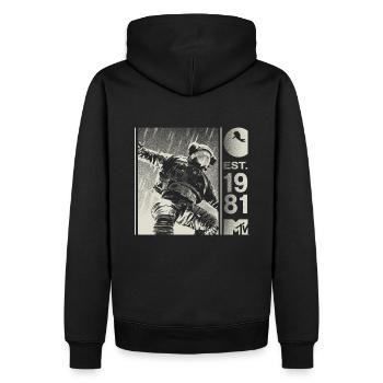 MTV Astronaut Est. 1981 Cool Impression Du Dos - Sweat à capuche Premium bio Homme - noir - Dos - Nico (187cm)
