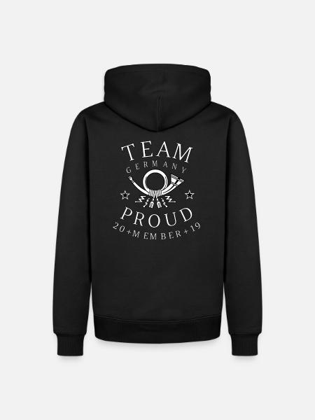 Post Team Germany Proud Member - Männer Premium Bio Hoodie - Schwarz