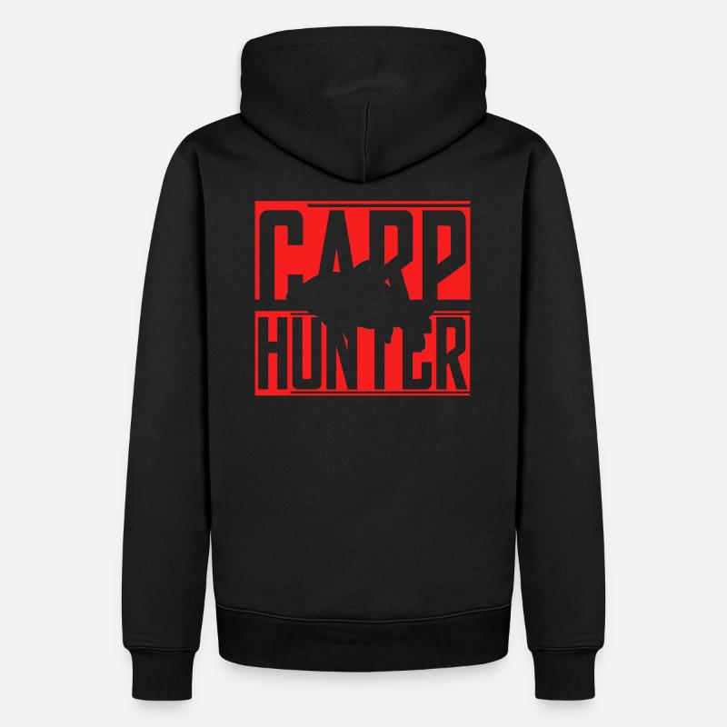 carphunter - Männer Premium Bio Hoodie - Schwarz