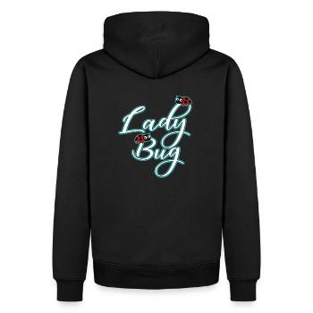Coccinelle Coccinelle ÉDITION 3 - Sweat à capuche Premium bio Homme - noir - Dos - Nico (187cm)