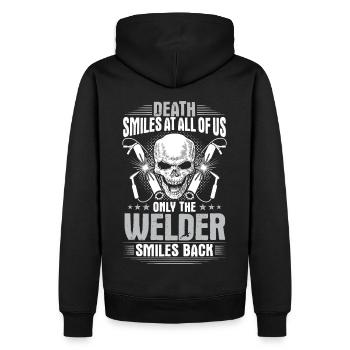 Soudeur Soudeur Soudeur Welder Cadeau - Sweat à capuche Premium bio Homme - noir - Dos - Nico (187cm)