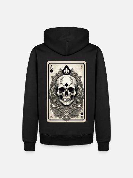 Ace of Spades - Men’s Premium Organic Hoodie - black