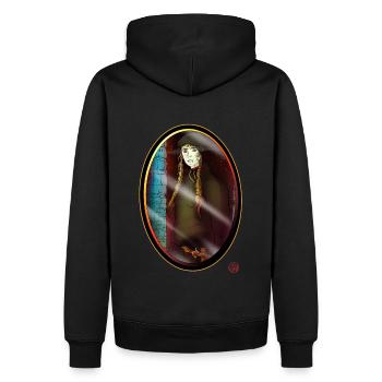 Medieval Vampire Witch - Men’s Premium Organic Hoodie - black - Back - Nico (187cm)
