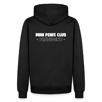 PETIT CLUB DU PÉNIS - PRÉSIDENT - Sweat à capuche Premium bio Homme - noir - Dos - Nico (187cm)