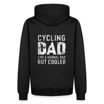 Vélo Dire Papa Vélo De Montagne Vélo - Sweat à capuche Premium bio Homme - noir - Dos - Nico (187cm)