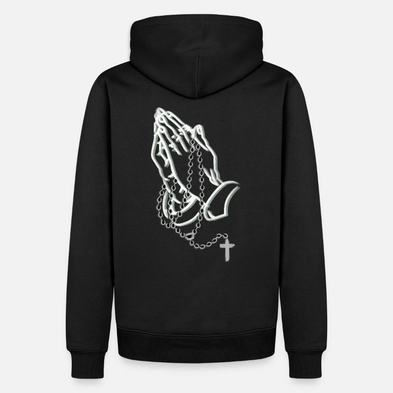 Mains en l’air - Sweat à capuche Premium bio Homme - noir