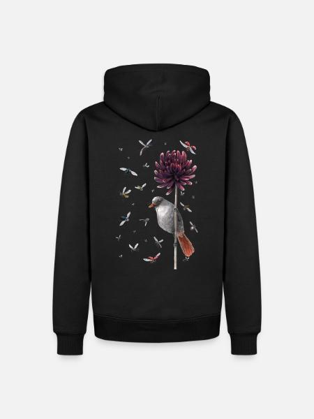 bird & fly - Men’s Premium Organic Hoodie - black