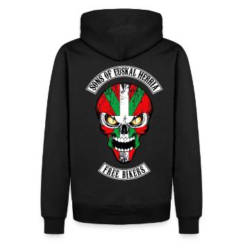 sons of euskal herria - Sweat à capuche Premium bio Homme - noir - Dos - Nico (187cm)