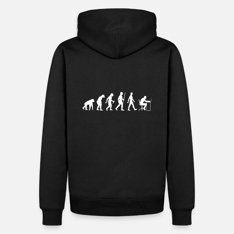 Evolution des jeux - Sweat à capuche Premium bio Homme - noir