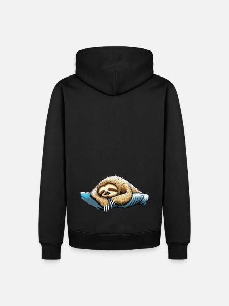 Official sleeping sloth sleeping shirt - Men’s Premium Organic Hoodie - black