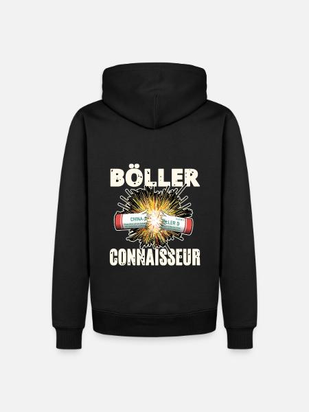 Böller Connaisseur - Männer Premium Bio Hoodie - Schwarz