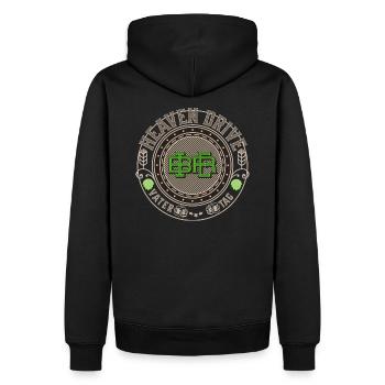 Vatertag - Heaven Drive - Männer Premium Bio Hoodie - Schwarz - Hinten - Nico (187cm)