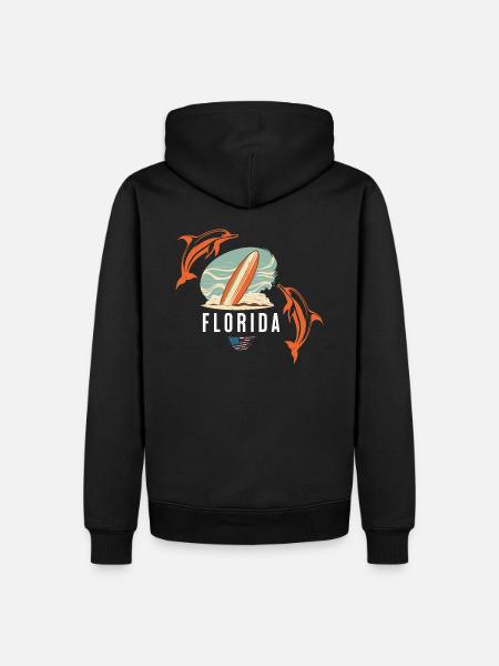 Florida Surf - Men’s Premium Organic Hoodie - black