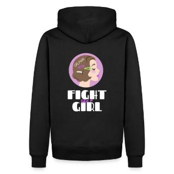 Girl Power - Men’s Premium Organic Hoodie - black - Back - Nico (187cm)