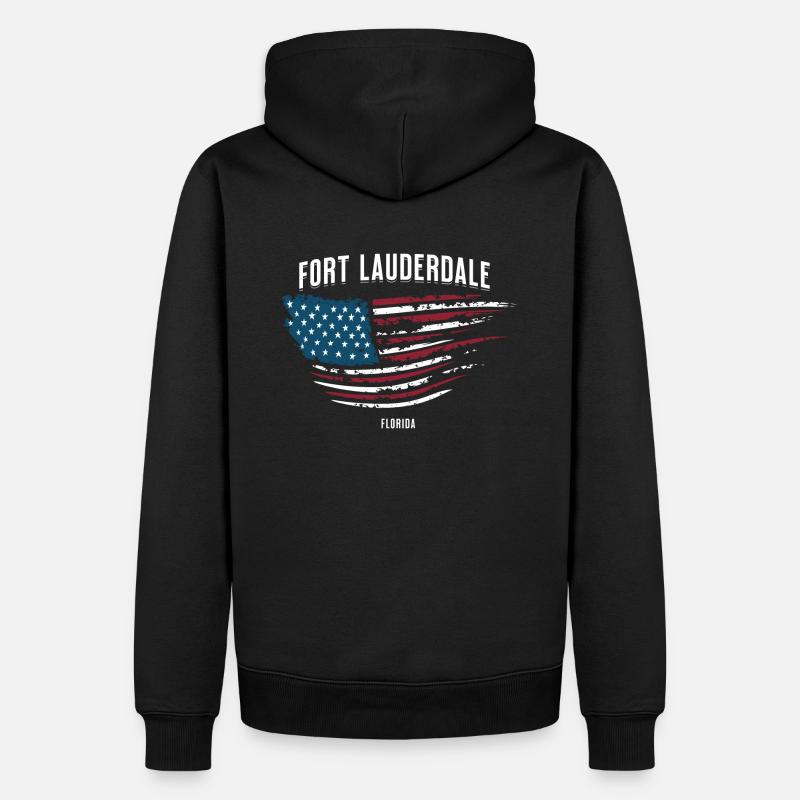 Fort Lauderdale - Sweat à capuche Premium bio Homme - noir