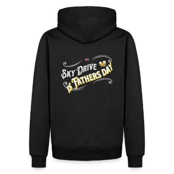 Himmelfahrt Vatertag Denglish - Männer Premium Bio Hoodie - Schwarz - Hinten - Nico (187cm)