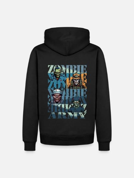 Zombie Army - Men’s Premium Organic Hoodie - black