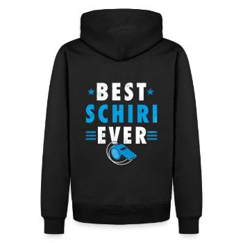 Schiedsrichter Schiri Best Schiri Ever Geschenk - Männer Premium Bio Hoodie - Schwarz - Hinten - Nico (187cm)