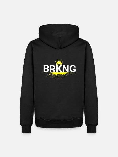BierKNG - Männer Premium Bio Hoodie - Schwarz