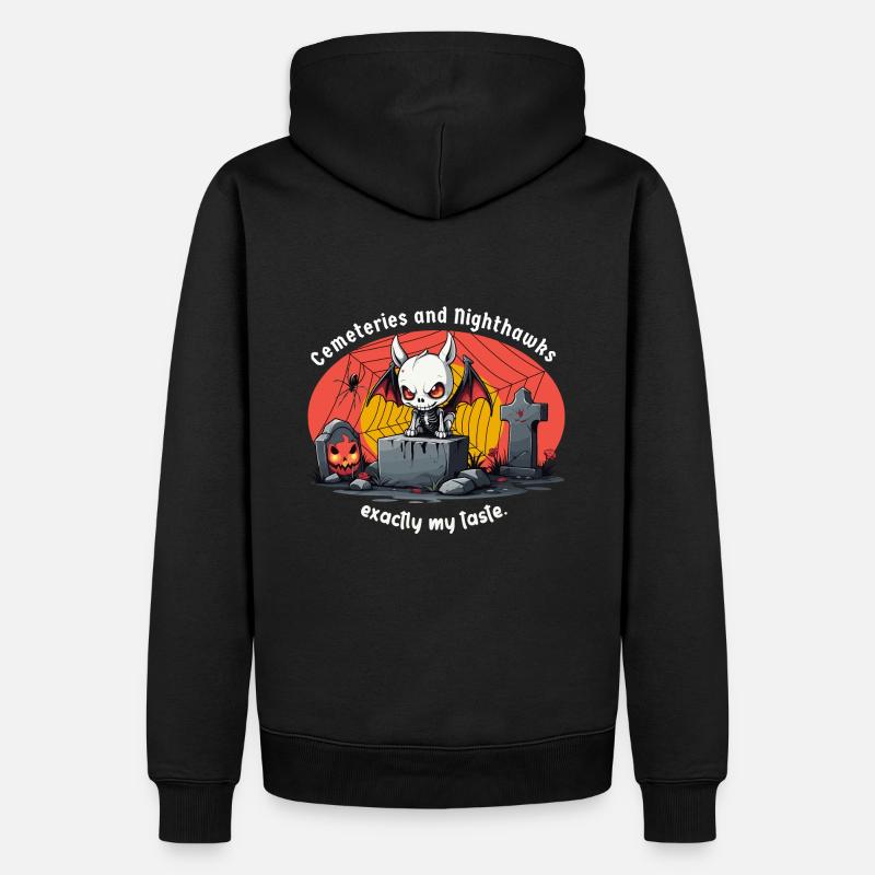 Cimetières et oiseaux de nuit - Sweat à capuche Premium bio Homme - noir
