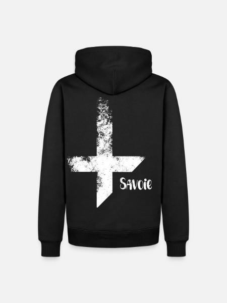 Savoy Cross - Men’s Premium Organic Hoodie - black