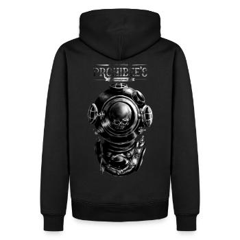 " Don't Cry " - Men’s Premium Organic Hoodie - black - Back - Nico (187cm)