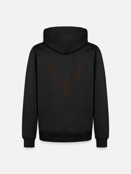 Deer - hunting - trophy - hunter - Men’s Premium Organic Hoodie - black