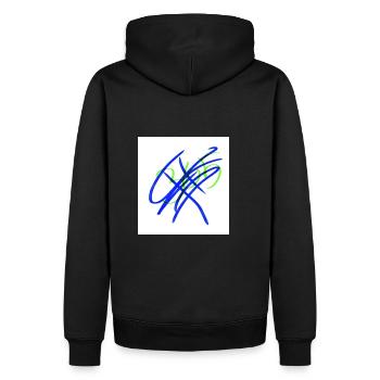 365 days - Männer Premium Bio Hoodie - Schwarz - Hinten - Nico (187cm)