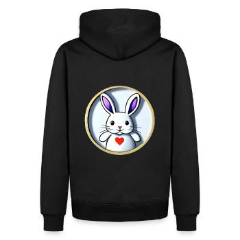 Easter gift - Men’s Premium Organic Hoodie - black - Back - Nico (187cm)