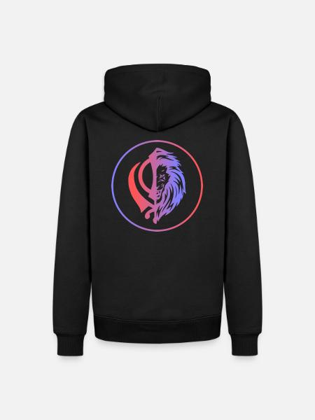 Split Khanda - Männer Premium Bio Hoodie - Schwarz