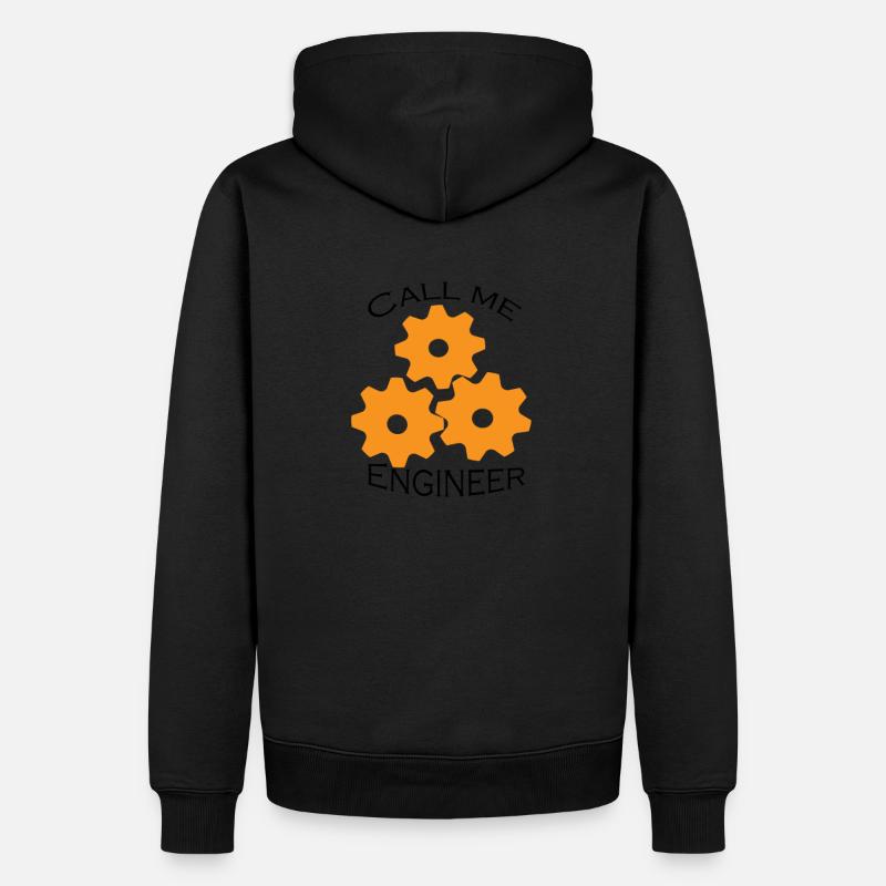 Call me Engineer - Sweat à capuche Premium bio Homme - noir