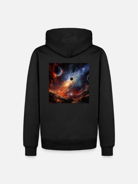 Galaxy War - Männer Premium Bio Hoodie - Schwarz
