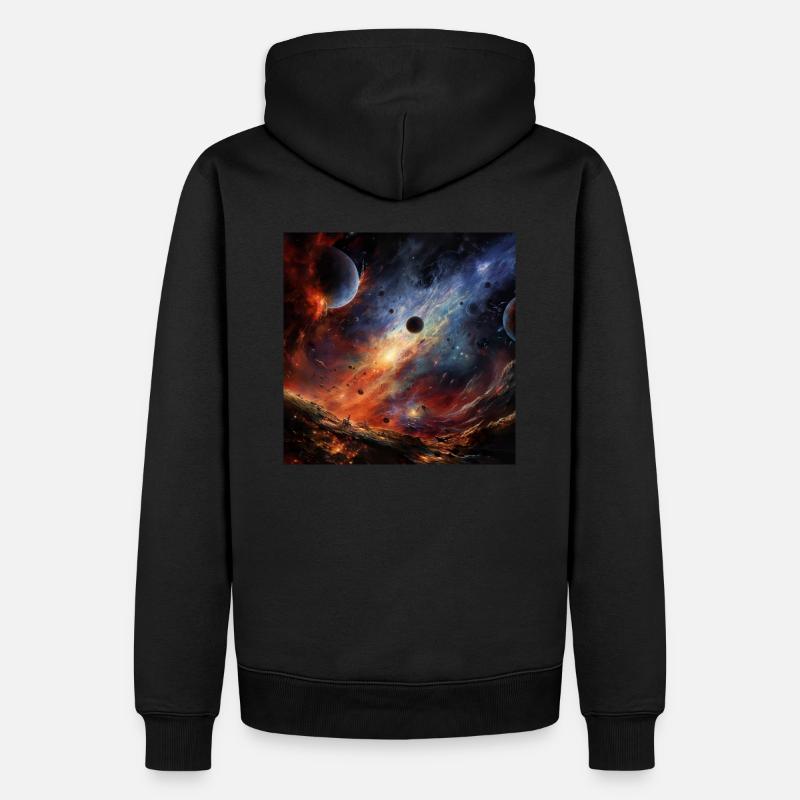 Galaxy War - Männer Premium Bio Hoodie - Schwarz