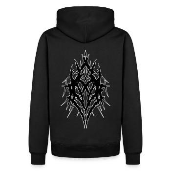 ink Tattoo theme 1 - Men’s Premium Organic Hoodie - black - Back - Nico (187cm)