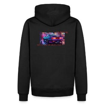 JDM - This is the japanese way - Männer Premium Bio Hoodie - Schwarz - Hinten - Nico (187cm)